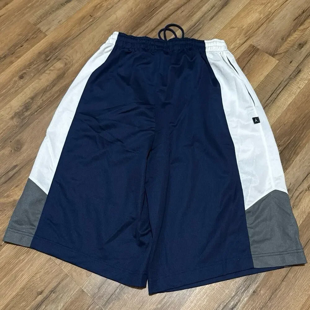 2006 Air Jordan Navy Blue White Vintage Baggy Basketball Y2K 143856-411 Shorts
